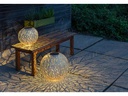STT Windlicht Solar Antic Ball Julia, Ø 40 cm, Alt Weiss