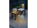 STT Windlicht Solar Antic Ball Julia, Ø 40 cm, Alt Weiss