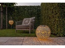 STT Windlicht Solar Antic Ball Flower 30, Beige