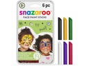 Snazaroo Zubehör Schminkstifte Gemischt, 6 Stück