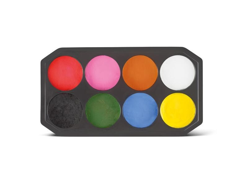 Snazaroo Zubehör Schminkpalette Jumbo, 8 x 18 ml