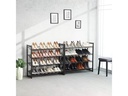 Songmics Schuhregal 92.2 x 163.5 cm, Schwarz