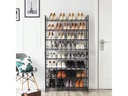 Songmics Schuhregal 92.2 x 163.5 cm, Schwarz