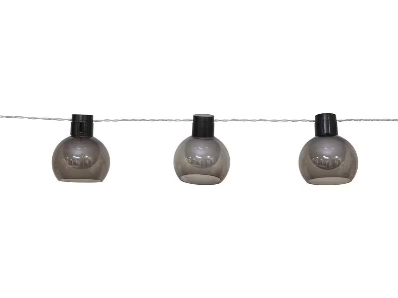 Star Trading Lichterkette Solar Smoky 270 cm, Grau