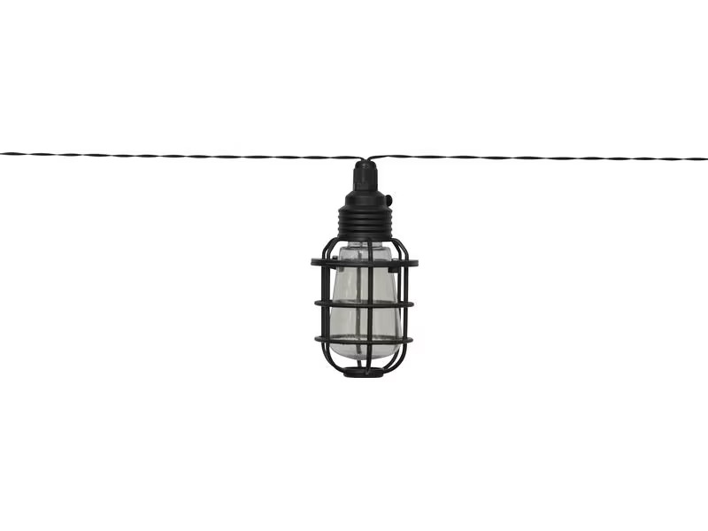 Star Trading Lichterkette Solar Cage 210 cm, Schwarz