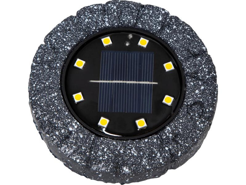 Star Trading Gartenlicht Solar-Spotlight, 2er Set, Grau