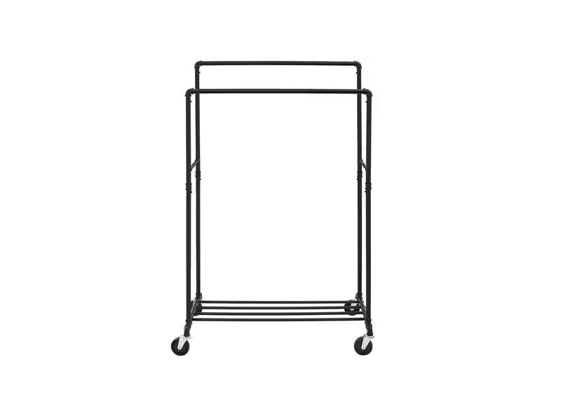 Songmics Garderobenständer Wasserrohr-Design 146 - 162 cm, Eisen