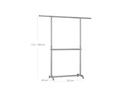 Songmics Garderobenständer 101 - 166 cm, Metall