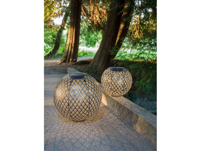 STT Windlicht Solar Antic Ball Emilia, Ø 40 cm, Marineblau