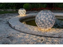 STT Windlicht Solar Antic Ball Dandelion 40, Blau