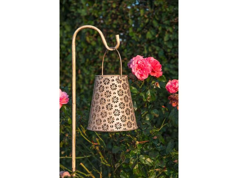 STT Laterne Solar Antic Lantern Platin, Grau
