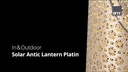 STT Laterne Solar Antic Lantern Platin, Grau