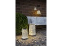 STT Laterne Solar Antic Rosy, Ø 15 cm, Weiss