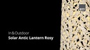 STT Laterne Solar Antic Rosy, Ø 15 cm, Weiss