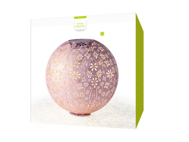 STT Windlicht Solar Antic Ball Daisy 40, Rosa