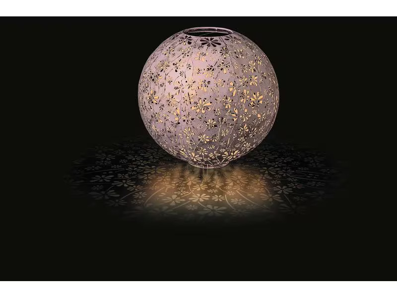 STT Windlicht Solar Antic Ball Daisy 40, Rosa