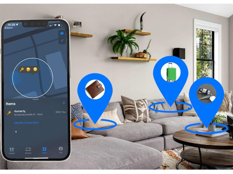 4smarts Schlüsselfinder SkyTag Schwarz