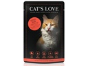 Cat's Love Nassfutter Adult Rind, 12 x 85 g