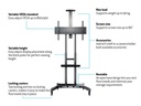 Multibrackets TV-Trolley Basic 180 Schwarz