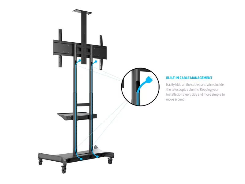 Multibrackets TV-Trolley Basic 180 Schwarz