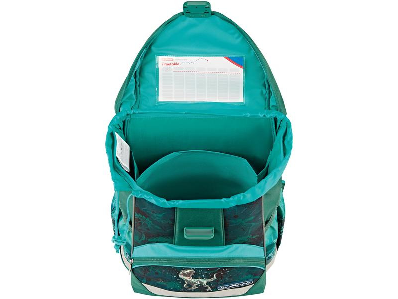 Herlitz Schulthek UltraLight Plus Green Rex 4-teiliges Set