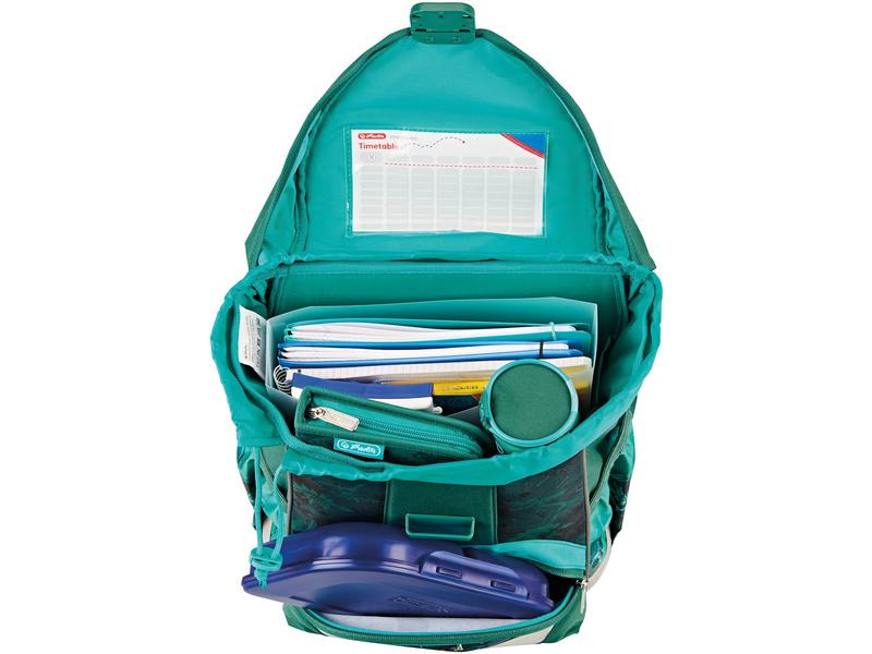 Herlitz Schulthek UltraLight Plus Green Rex 4-teiliges Set