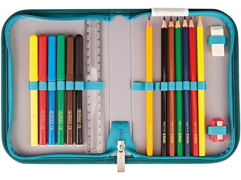 Herlitz Schulthek UltraLight Plus Green Rex 4-teiliges Set