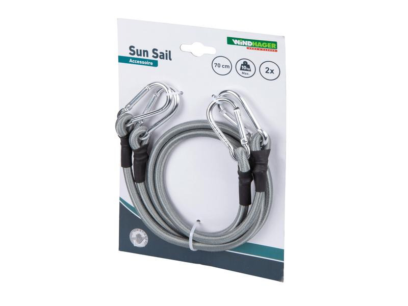 Windhager Expanderseil mit Karabiner, 2 Stück