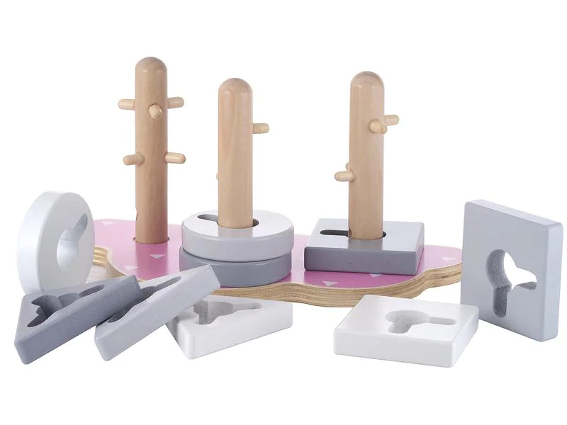 Kindsgut Steckspiel Puzzle Wolke Rosa