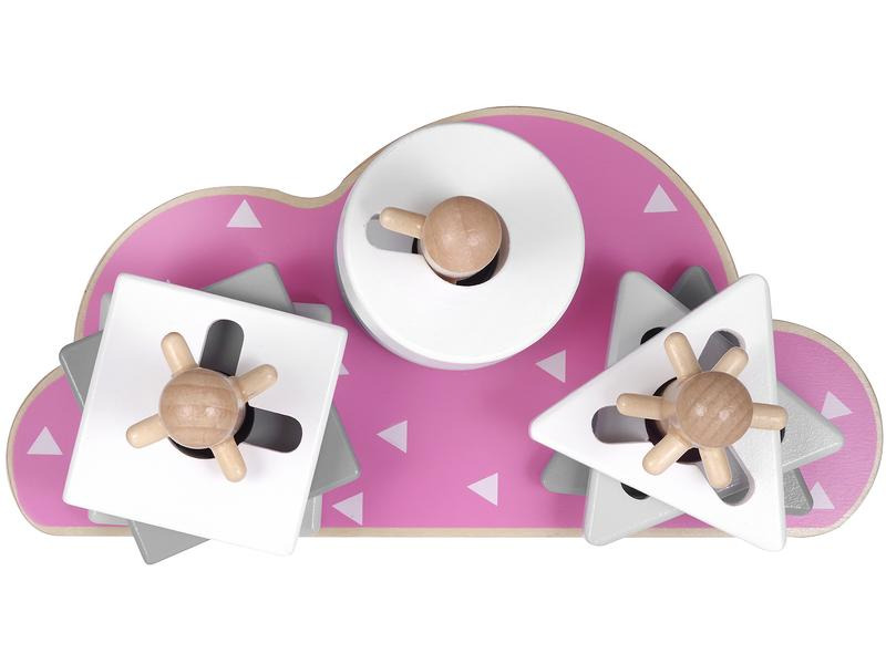 Kindsgut Steckspiel Puzzle Wolke Rosa