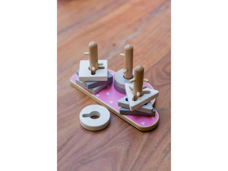 Kindsgut Steckspiel Puzzle Wolke Rosa