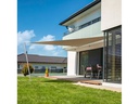 Windhager Sonnensegel Cannes, 3 m, Dreieck, Taupe