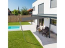 Windhager Sonnensegel Cannes, 5 x 5 m, Quadratisch, Anthrazit