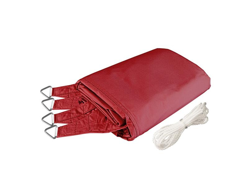 Windhager Sonnensegel Cannes, 5 x 5 m, Quadratisch, Rot