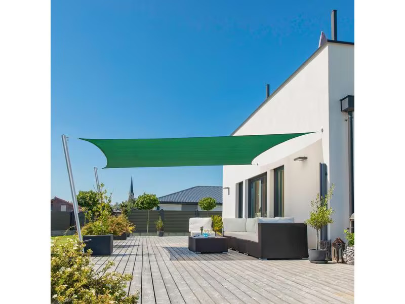 Windhager Sonnensegel Capri, 4 x 5 m, Rechteck, Petrol