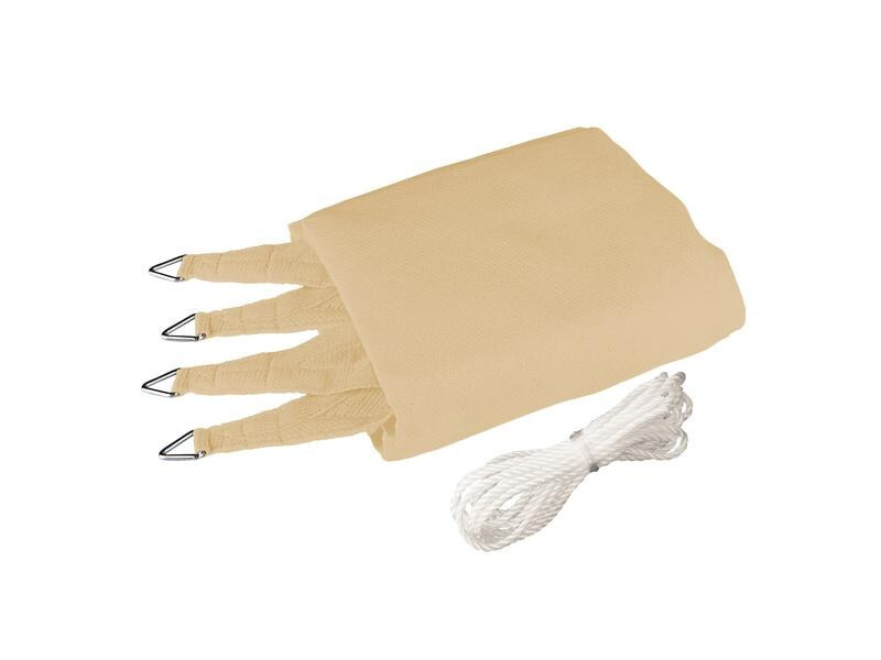 Windhager Sonnensegel Capri, 5 m, Dreieck, Champagner