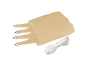 Windhager Sonnensegel Capri, 5 m, Quadratisch, Champagner