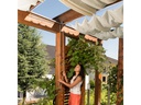 Windhager Sonnensegel-Pergola-Komplett-Set, 270 x 140 cm, Weiss