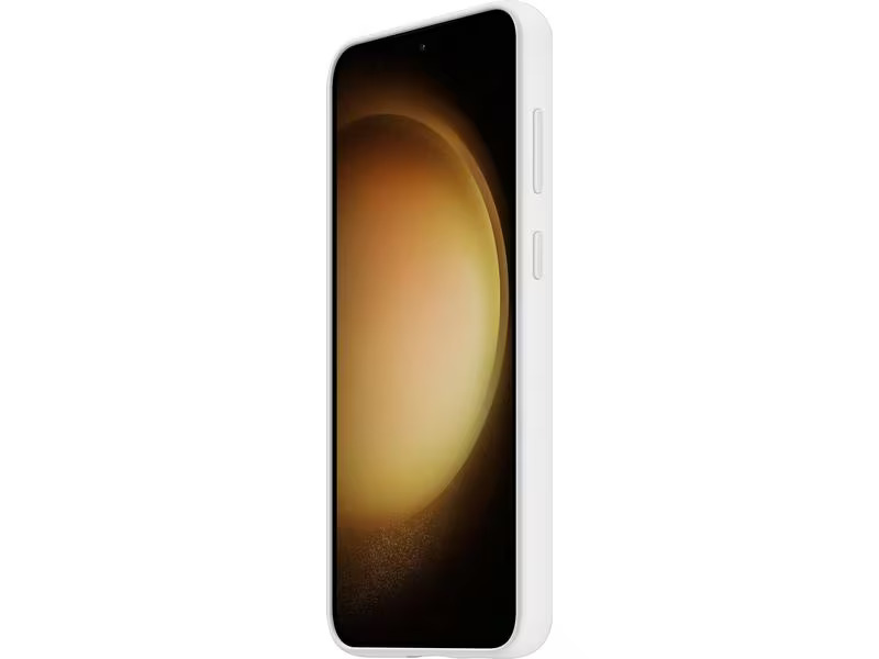 Samsung Back Cover Silicone Grip Galaxy S23+ Weiss