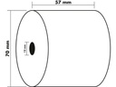 Exacompta Papierrolle 57 mm Extra Weiss, 10 Stück