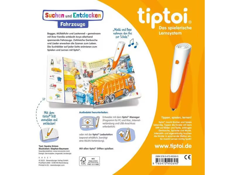tiptoi Lernbuch Suchen und Entdecken: Fahrzeuge