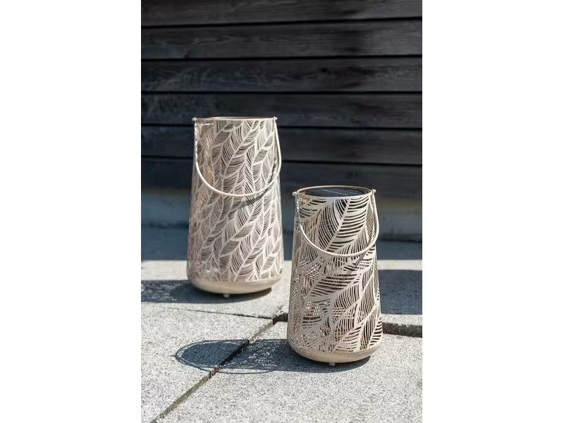 STT Laterne Solar Antic Julia, Ø 20 cm, Alt Weiss