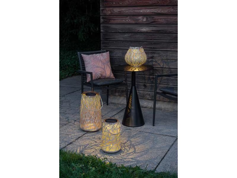 STT Laterne Solar Antic Julia, Ø 20 cm, Alt Weiss