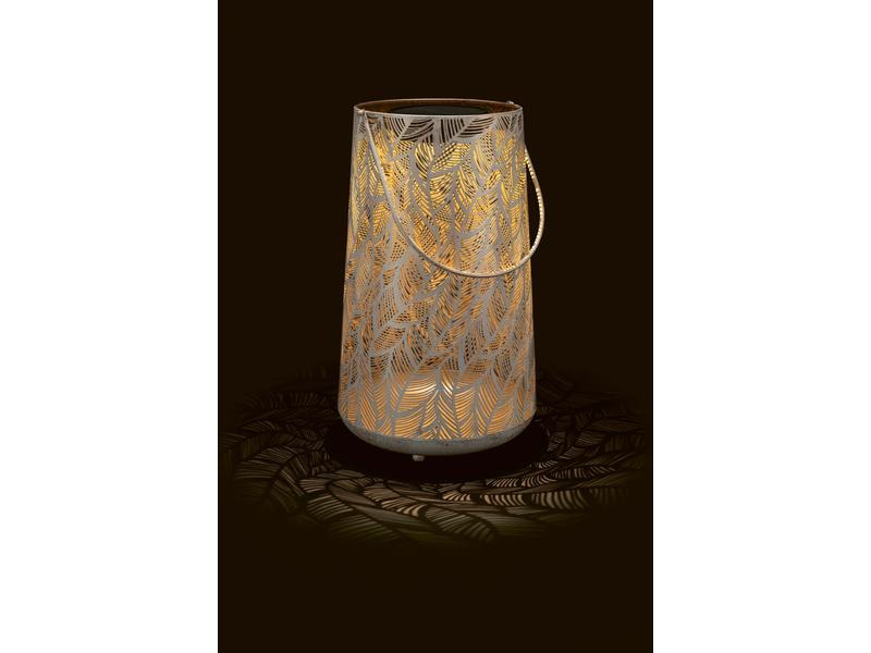 STT Laterne Solar Antic Julia, 46 cm, Alt Weiss