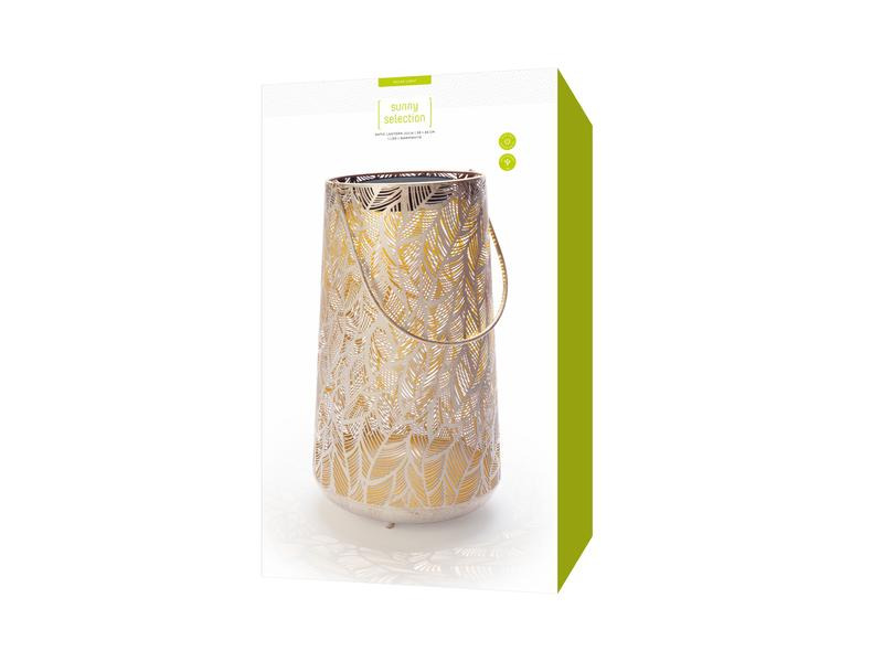 STT Laterne Solar Antic Julia, 46 cm, Alt Weiss