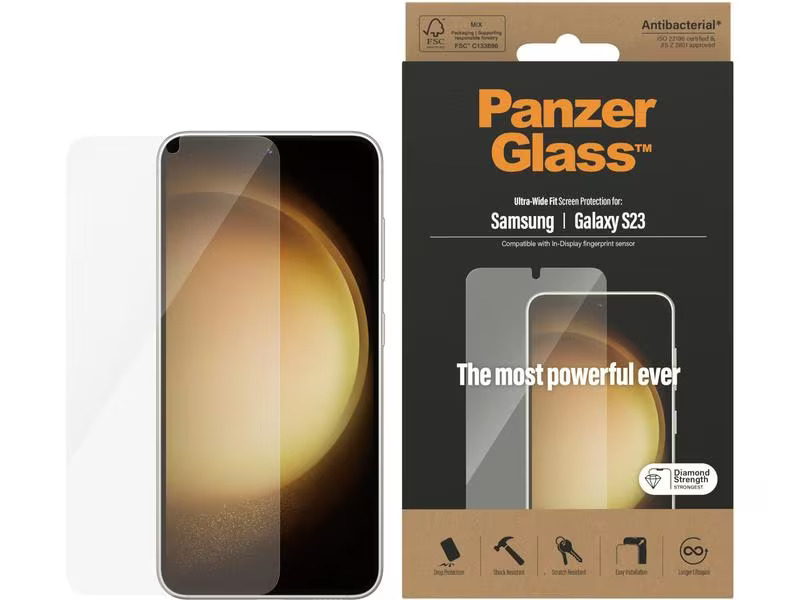 Panzerglass Displayschutz Ultra Wide Fit Galaxy S23