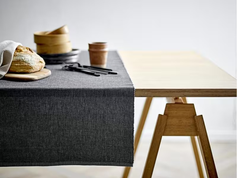 Södahl Tischläufer Melange 48 cm x 1.5 m, Grau