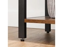 VASAGLE Regal mit 6 Ebenen Braun/Schwarz