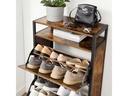 VASAGLE Schuhschrank  mit 3 Klappen Braun/Schwarz