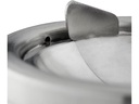 relaxdays Aschenbecher mit Deckel Silber